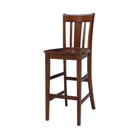 Whitewood Industries Solid Wood San Remo Counter Height Dining Stool - 30" Seat Height S581-103